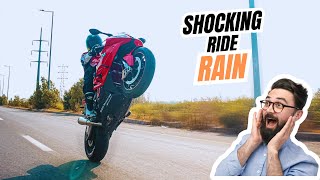 Ride in rain  morning ride with bikers of faisalabad  sports bikes  stunts [upl. by Joyce140]