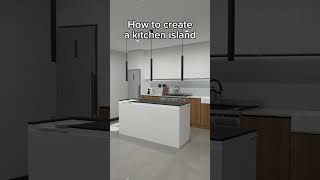 Kitchen island how to create in Planner 5D [upl. by Rugen241]