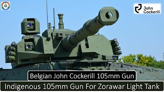 🇮🇳 Bharat Forge vs John Cockerill 105mm gun  Zorawar Tanks Gun Fight [upl. by Leahcym]