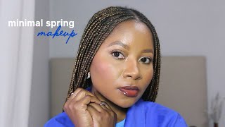 minimal SPRING MAKEUP  clean girl makeup  soft look [upl. by Rumilly]