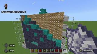 Minecraft Bedrock Nether Tree Huge Fungi Farm [upl. by Eusoj767]