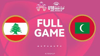 Lebanon v Maldives  Full Basketball Game  FIBA U18 Womens Asia Cup 2024  Divison B  Group Phase [upl. by Bohaty436]