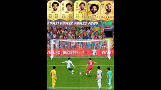 Salah Penalty Kicks Evolution From FIFA 21 To FC 25 mohammedsalah mosalah penaltykick shorts [upl. by Ssilb139]