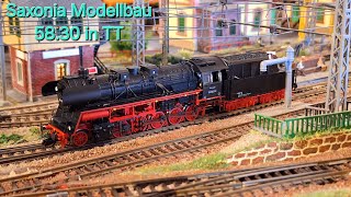 Dampflok 5830 von Saxonia Modellbau in TT  1120  Da ist das Gerät  TT Modellbahn [upl. by Trovillion]