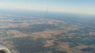 Late summer flight from Örebro Sweden to London Stansted [upl. by Oloap882]