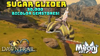 FFXIV Sugar Glider Mount Tyaitya  50000 Bicolor Gemstones Contains Zone Spoilers [upl. by Mannes]