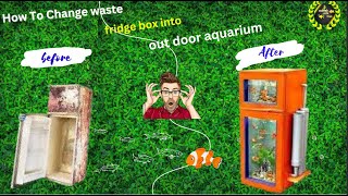 How to setup outdoor fish tank at home in telugutrending fishtanksetup fishtankdesign [upl. by Jopa]