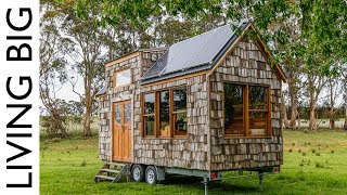 Super Affordable OffGrid Tiny House Built With Old Fence Palings [upl. by Nahshon]