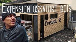 construire son extension ossature bois2 [upl. by Hanimay497]