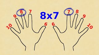 🤯Cómo MULTIPLICAR con LOS DEDOS🤞 TRUCAZO para NUNCA olvidar las TABLAS de MULTIPLICAR [upl. by Garibold493]