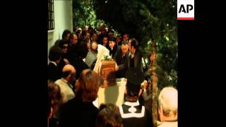 SYND 20 3 75 THE FUNERAL OF ARISTOTLE ONASSIS [upl. by Eseryt]