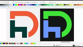 HD Logo Design in CorelDraw  Rectangle Logo Design Template  Design for Beginners [upl. by Blakeley]