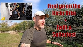 First go on the Wahoo Kickr Bike with Sufferfest  Mini Review [upl. by Oine]