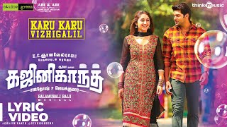 Ghajinikanth  Karu Karu Vizhigalil Song  Arya Sayyeshaa  Balamurali Balu  Santhosh P Jayakumar [upl. by Nylacaj]