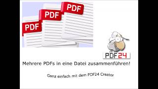 PDF Tutorial Part 1  Mehrere PDF Dateien zusammenfügen  GermanDeutsch [upl. by Ordnagela287]