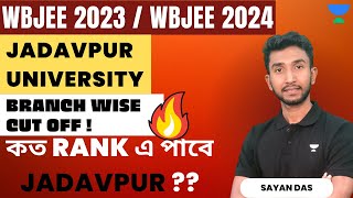 Jadavpur University Branch Wise Cut off  WBJEE 2023  WBJEE 2024  Best College Under WBJEE [upl. by Cynthia]