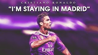 Cristiano Ronaldo 2017 • quotIm Staying in Real Madridquot • Best Skills amp Goals [upl. by Myk]