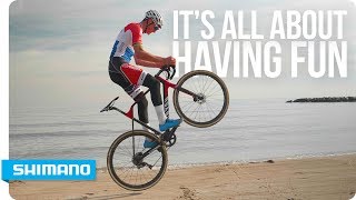 Its all about having fun  Mathieu van der Poel  SHIMANO [upl. by Kroo]