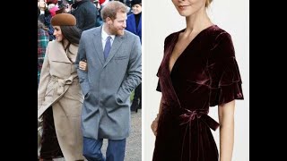 Meghan trug zu ihrem ersten königlichen Weihnachtsfest ein Samtkleid im Wert von 220 Pfund – hat es [upl. by Camila]