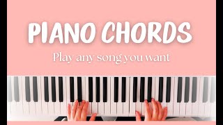 Piano Chords  The Basics Easy Chord Formula [upl. by Eniamert]