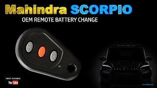 New Scorpio Remote Battery Change [upl. by Crean]