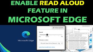 Enable Read Aloud Feature in Microsoft Edge [upl. by Valli730]