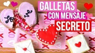 Galletas con Mensaje de Amor OCULTO 😱😍  RebeO [upl. by Eniale]