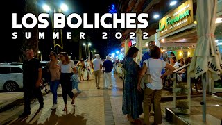 Los Boliches Fuengirola Spain Busy Nightlife Summer 2022 July Update Costa del Sol  Málaga 4K [upl. by Leasi31]