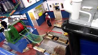 Cromer lifeboat winching into boathouse [upl. by Borrell804]