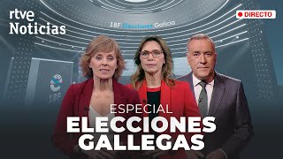 ELECCIONES GALICIA EL PP revalida la MAYORÍA ABSOLUTA el BNG sube y BATACAZO del PSdG  RTVE [upl. by Nolana]