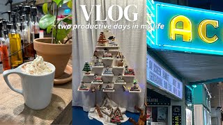 VLOG  two productive days in my life cleaning doing laundry  Christmas craft expo [upl. by Gussi]