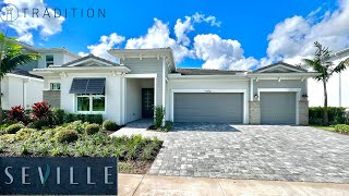 2942 SF  New Seville Tradition Community Home Tour  Port St Lucie FL  4 Bed  Den  Noble Model [upl. by Hesoj]