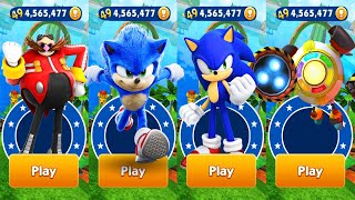 Sonic Dash  Movie Sonic vs Sonic vs Battle Boss DrBabble Eggman Zazz  All Characters Unlocked [upl. by Johnny]