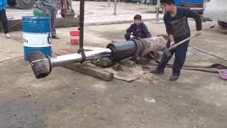 Concrete Pump hydraulic cylinder Explodes [upl. by Richia]