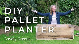 How to make a DIY Pallet Planter [upl. by Prussian590]