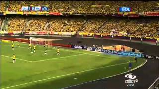 Colombia  Bolivia 50  Eliminatorias Mundial Brasil 2014  1 tiempo [upl. by Enilkcaj]