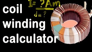 toroidal transformer design formula coil winding calculator [upl. by Yoo]