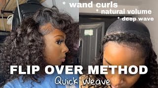 HOW TO Ivy Flip Over Method QUICKWEAVE  my 4c leave out  ULAHair [upl. by Ardnwahs888]