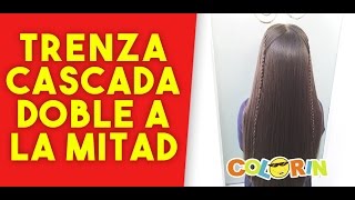 Como hacer peinados faciles con trenzas tipo cascada [upl. by Ymiaj440]