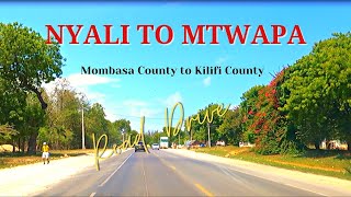 NYALI MOMBASA TO MTWAPA KILIFI ROAD DRIVE  KENYA TheAfricanAdventurerDiaries [upl. by Alvira]