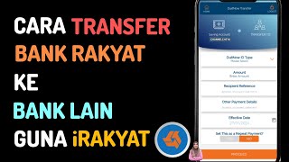 Cara Transfer Bank Rakyat Guna iRAKYAT [upl. by Gerianne]