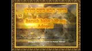 Baruch haba bShem Adonai with lyrics ברוך הבא בשם יהוה [upl. by Mich]