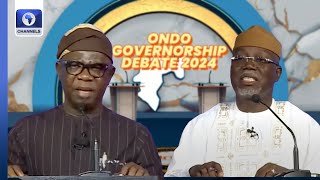 APCs Aiyedatiwa PDPs Ajayi Lock Horns In Ondo Governorship Election Debate [upl. by Rodenhouse650]