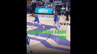 Damian Lillard 4 point play damianlillard milwaukeebucks [upl. by Leanard]