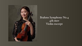 Brahms Symphony No4 4th mov Violin excerpt [upl. by Atinat]