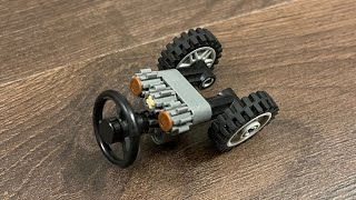 LEGO Technic Mini Steering System Only 3 Studs Wide  TYPE A [upl. by Toolis530]