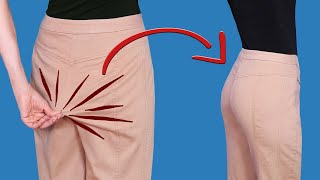 How to downsize trousers in the back to fit you perfectly [upl. by Naimed]