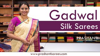 Gadwal Silk Sarees  Prashanti  30 August 2023 [upl. by Enomis]