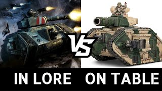 Leman Russ Battle Tank Warhammer 40K In Lore and On the Tabletop [upl. by Ahsinek]