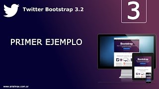 3 Cursos de BootStrap 3 2 primer ejemplo [upl. by Caril]